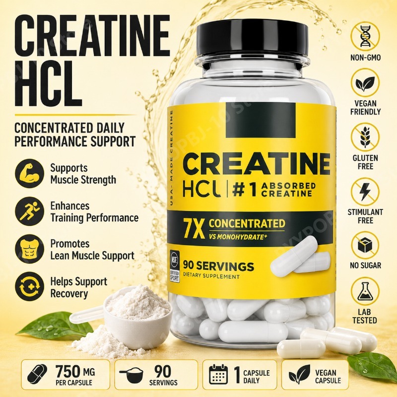 Creatine Hcl Capsule - Creatina HCl 750mg 90 Cápsulas Suporte