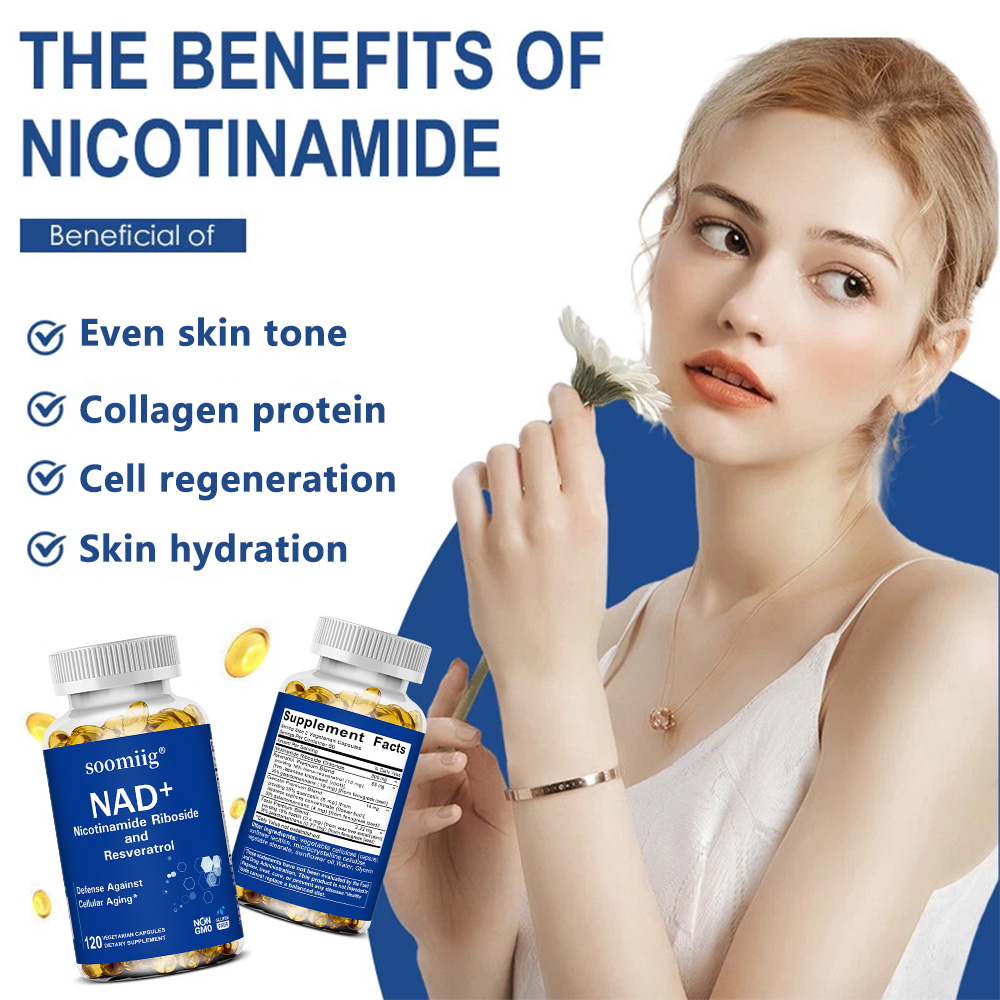 Resveratrol Capsule Anti Aging - Suplemento NAD - com nicotinamida ribósida