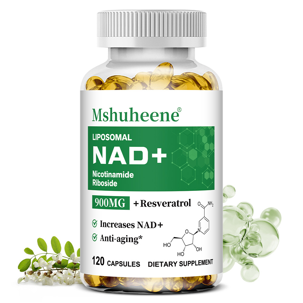 Resveratrol Capsule Anti Aging - Cápsulas NAD+ Booster com Quercetina e