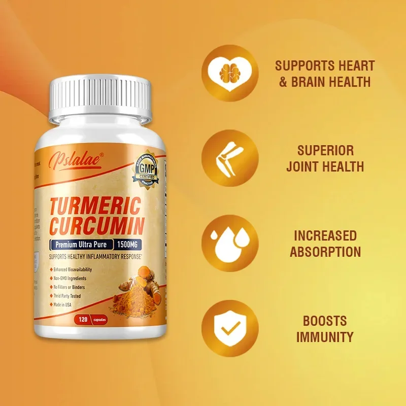 Turmeric Curcumin Capsule - Cúrcuma Curcumina - Antioxidante, Apoia a