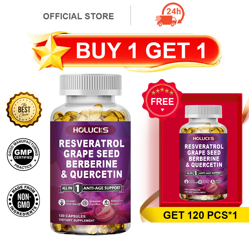 Resveratrol Capsule Anti Aging - Compre 1 e Ganhe 1 Grátis!