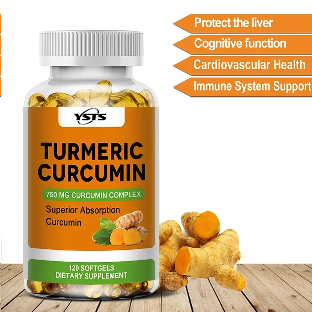 Turmeric Curcumin Capsule - Cúrcuma Orgânica Curcumina - 750 Mg