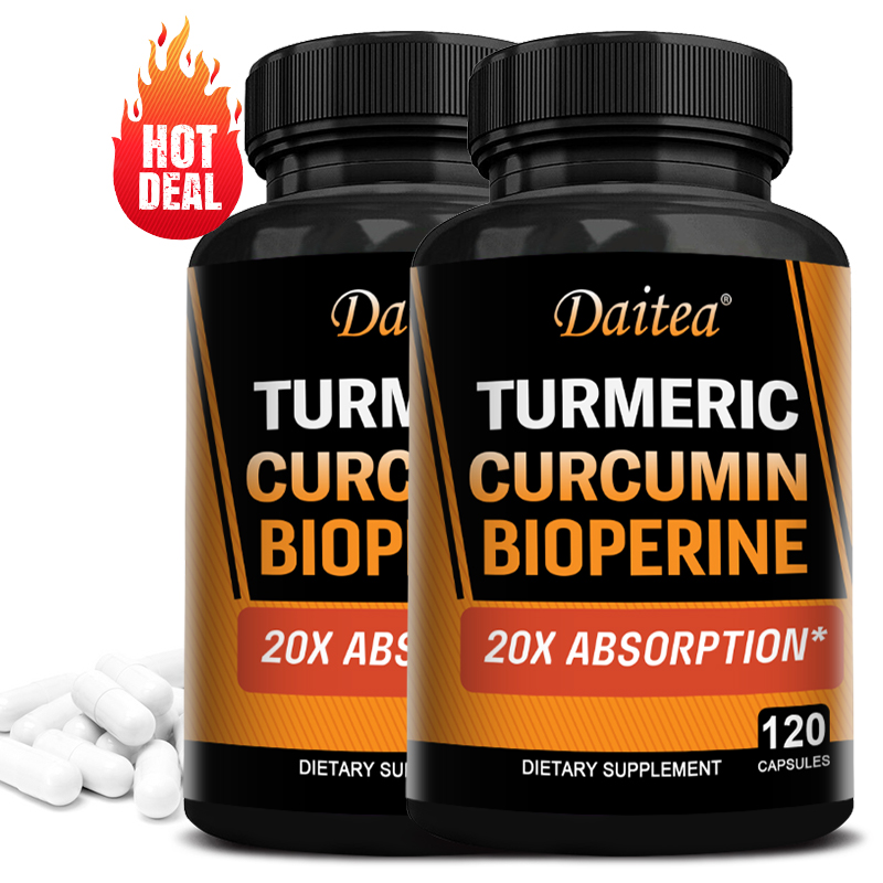Turmeric Curcumin Capsule - Cápsulas de Cúrcuma Curcumina 2500mg com