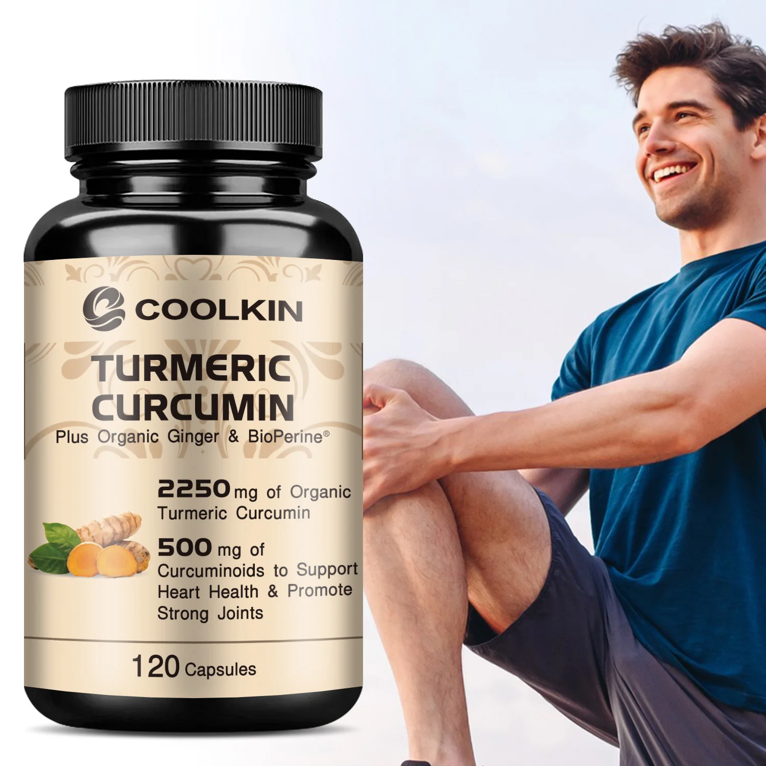 Turmeric Curcumin Capsule - Curcuma Curcuma - com 95% Curcina,