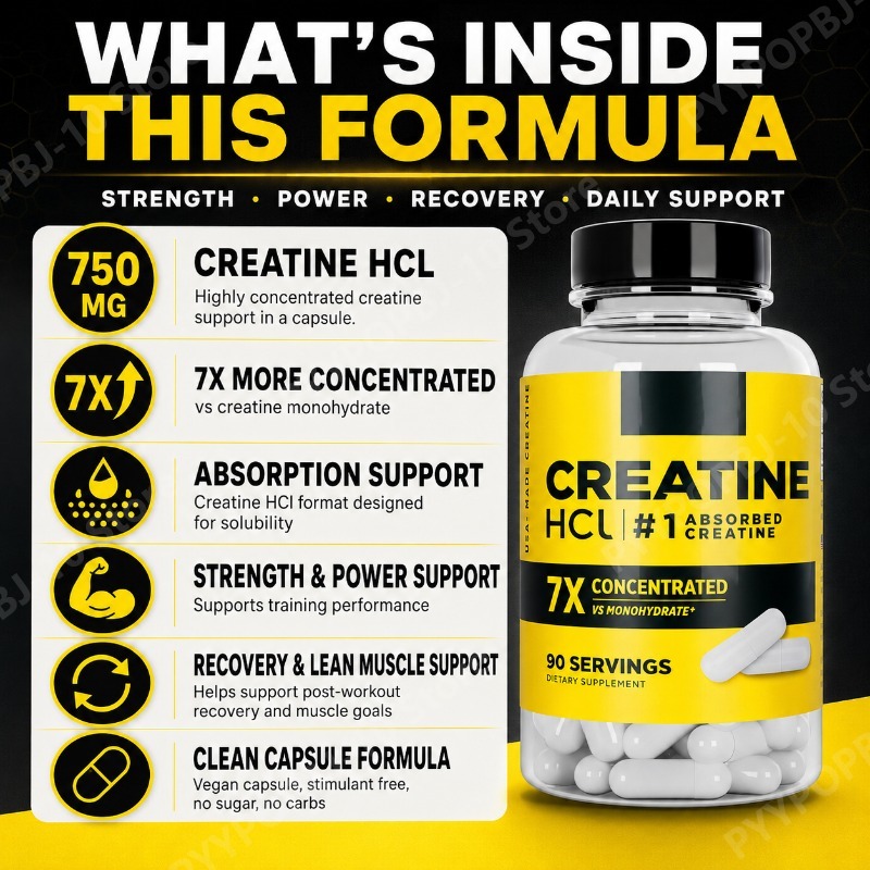 Creatina HCl 750mg 90 Cápsulas - Creatine Hcl Capsule avaliação e preço