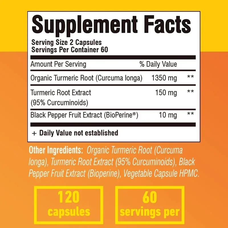Cúrcuma Curcumina - Antioxidan - Turmeric Curcumin Capsule avaliação e preço
