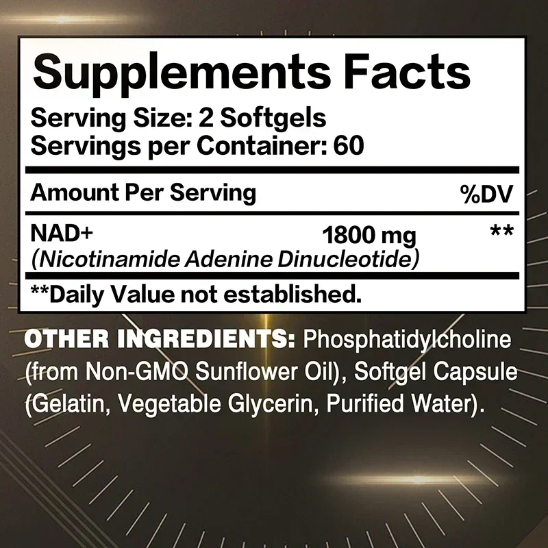 Suplemento Lipossomal de NAD - - Resveratrol Capsule Anti Aging avaliação e preço