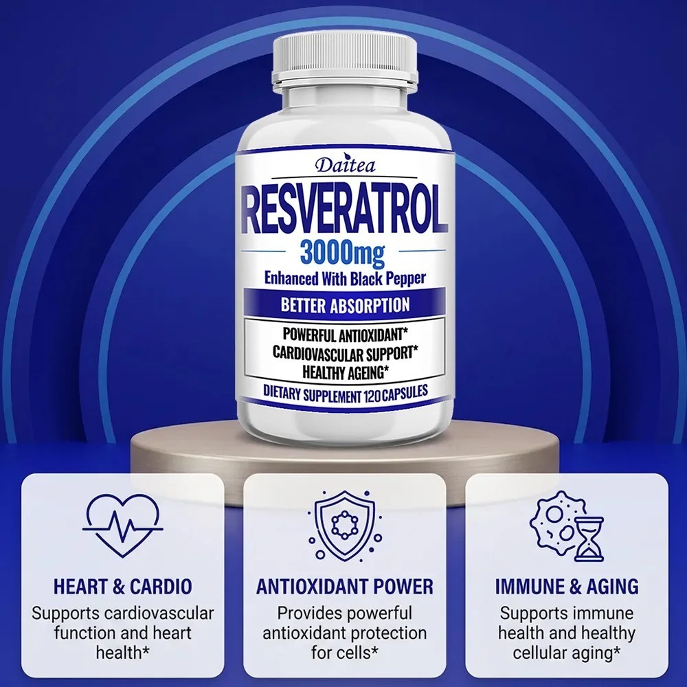 Cápsulas de Suplemento de Resv - Resveratrol Capsule Anti Aging avaliação e preço