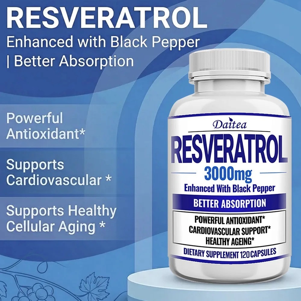 Cápsulas de Suplemento de Resv - Resveratrol Capsule Anti Aging avaliação e preço