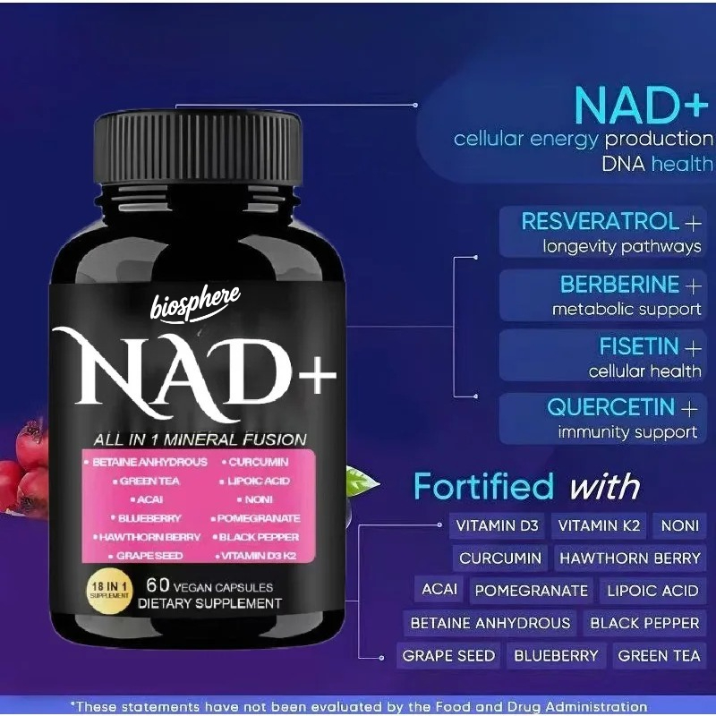 Suplemento NAD (nicotinamida n - Resveratrol Capsule Anti Aging avaliação e preço