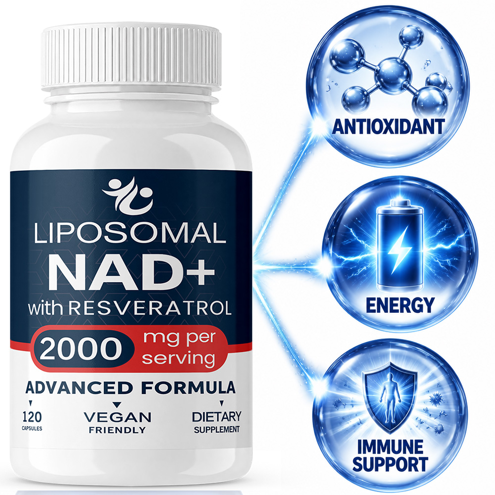 Suplemento Lipossomal de NAD+  - Resveratrol Capsule Anti Aging avaliação e preço