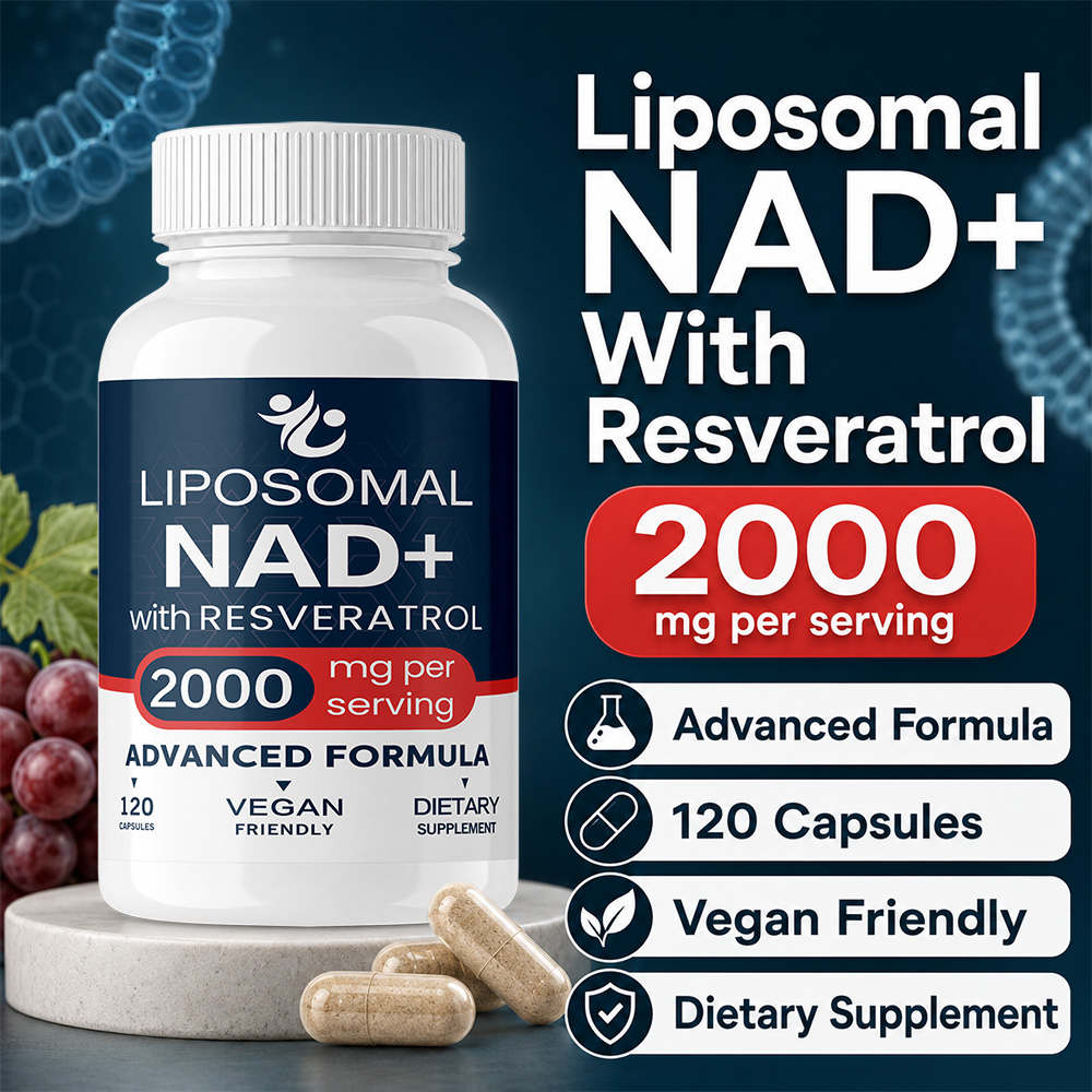 Suplemento Lipossomal de NAD+  - Resveratrol Capsule Anti Aging avaliação e preço