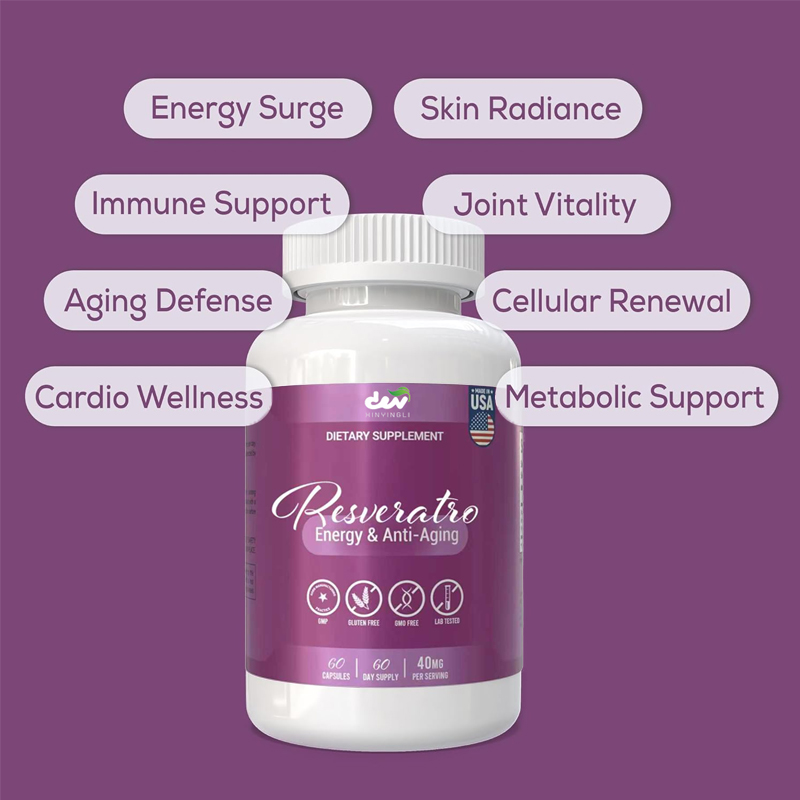 Suplemento Resveratrol - apoia - Resveratrol Capsule Anti Aging avaliação e preço