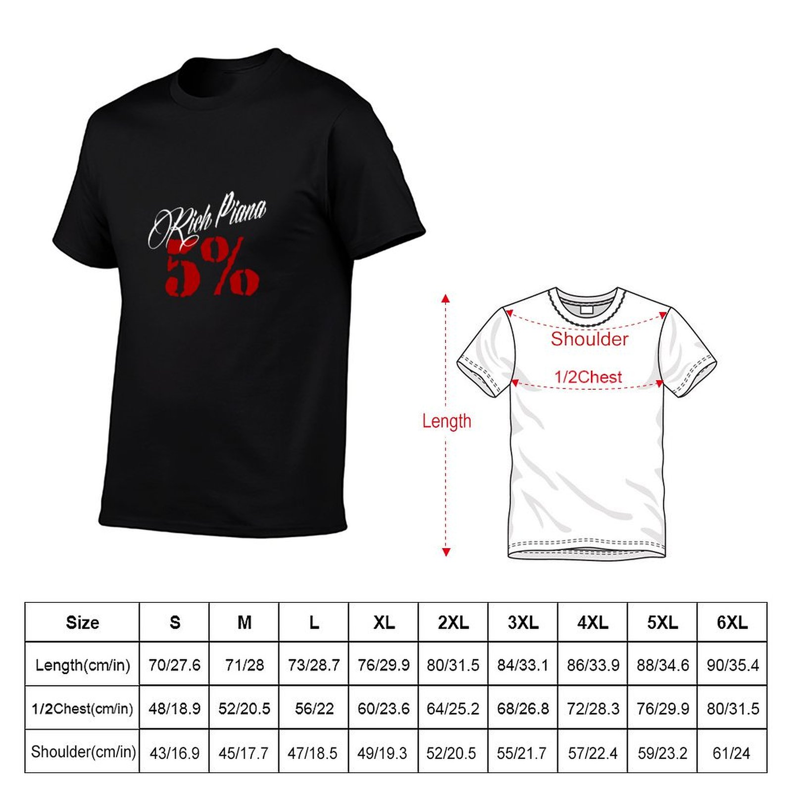 Camiseta clássica Rich Piana 5 - T Nutrition Fitness avaliação e preço