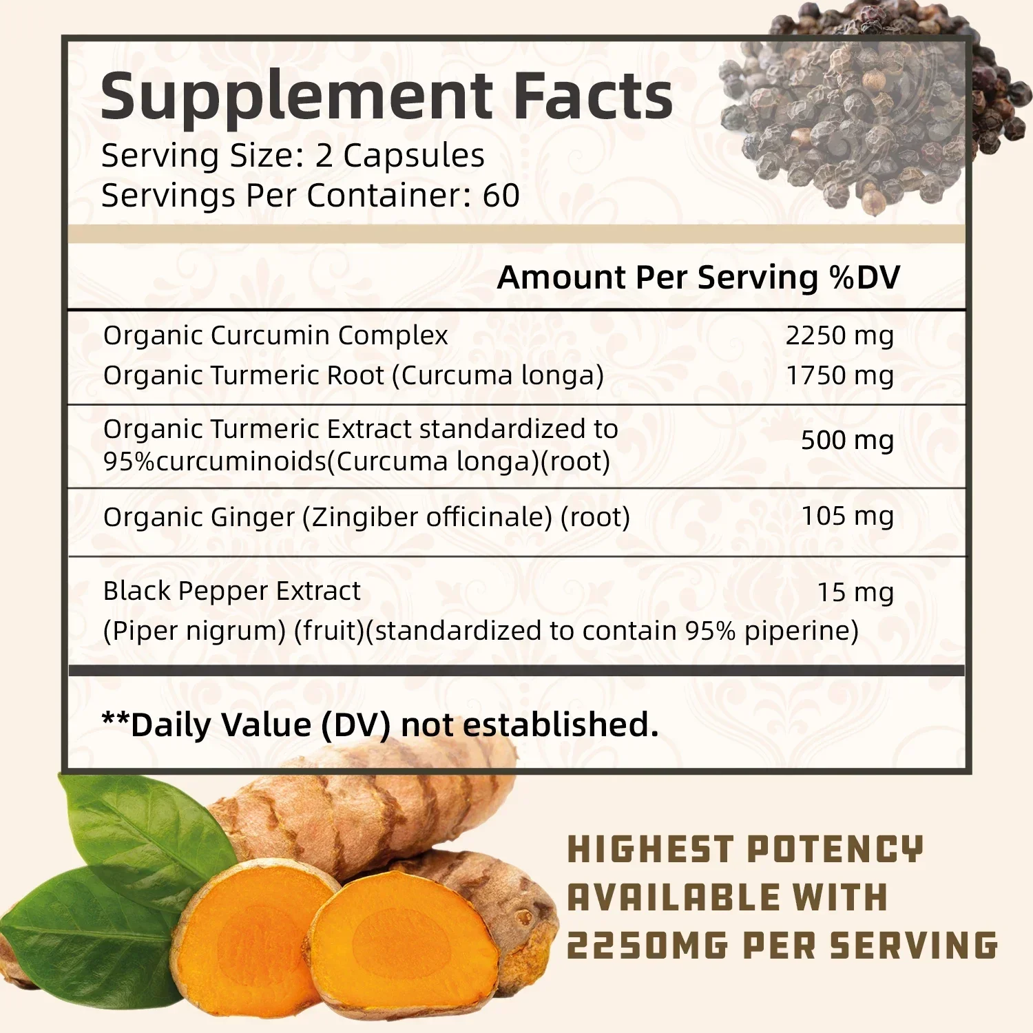 Curcuma Curcuma - com 95% Curc - Turmeric Curcumin Capsule avaliação e preço