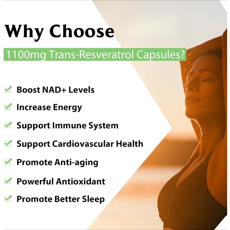 Resveratrol 99% 1100mg Antioxi - Resveratrol Capsule Anti Aging avaliação e preço