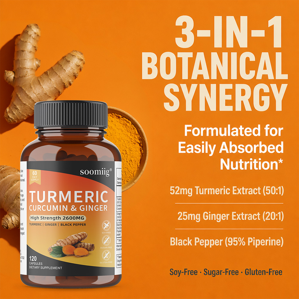Cápsulas de Cúrcuma com Gengib - Turmeric Curcumin Capsule avaliação e preço