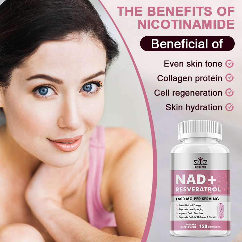 NAD+Resveratrol contendo Suple - Resveratrol Capsule Anti Aging avaliação e preço